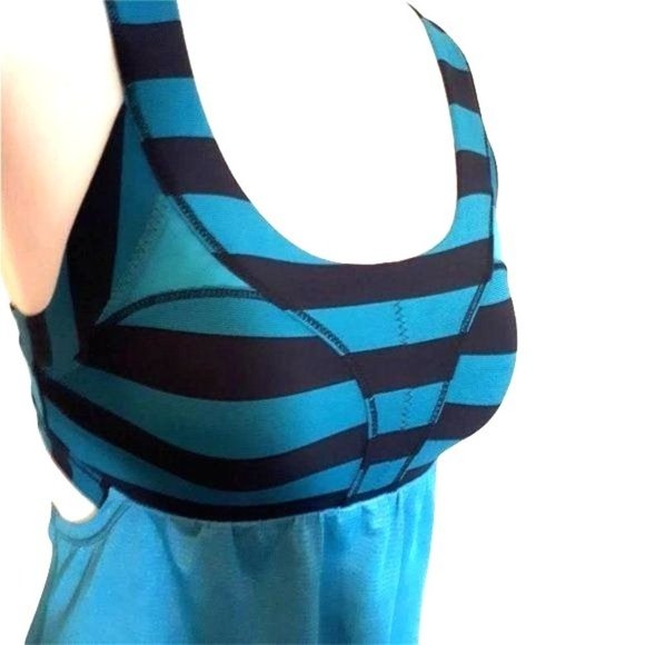 Lululemon 2-In-Run Tank Surge Micro Macro Stripe Size 4 (W1E15S) - Picture 3 of 9